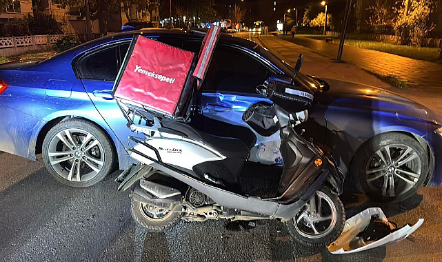 Feci Kaza! Motosikletle Otomobil Çarpıştı, 1 Yaralı