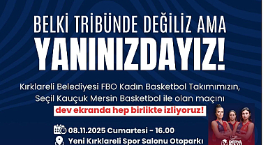 Seyircisiz Maça Anlamlı Tepki! Kırklareli Halkı Dev Ekranda Buluşuyor