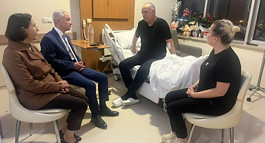 Vali Turan’dan İl Müdürü Babuşçu’ya Geçmiş Olsun Ziyareti