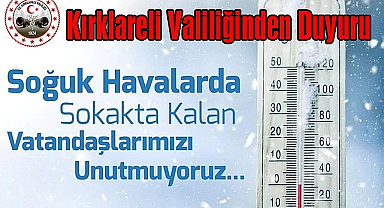Kırklareli Valiliği: