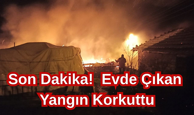 Son Dakika! Evde Çıkan Yangın Korkuttu