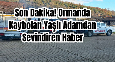 Son Dakika! Ormanda Kaybolan Yaşlı Adamdan Sevindiren Haber
