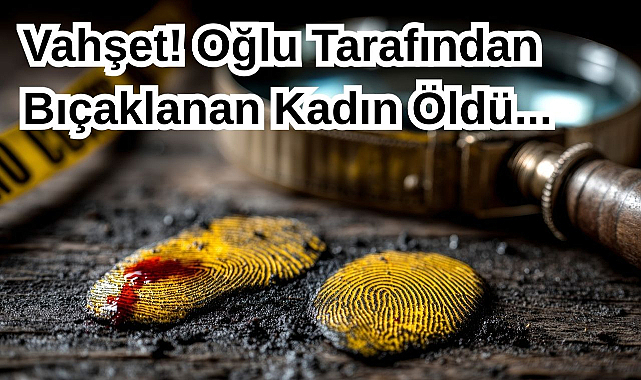 Vahşet! Oğlu Tarafından Bıçaklanan Kadın Öldü...