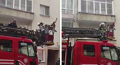Karakaş Mahallesi'nde Yangın Paniği! Çocuklar Mahsur Kaldı