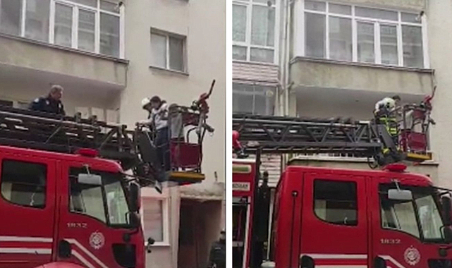 Karakaş Mahallesi'nde Yangın Paniği! Çocuklar Mahsur Kaldı