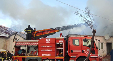 Kırklareli'nde Korkutan Yangın!
