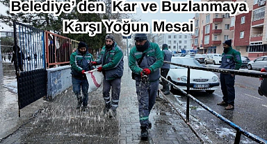 Lüleburgaz Belediyesi’nden Kar ve Buzlanmaya Karşı Yoğun Mesai