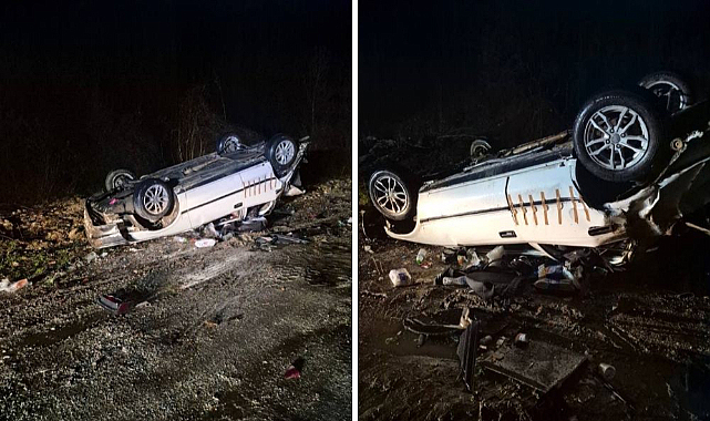 Feci Kaza! Otomobil Şarampole Uçtu