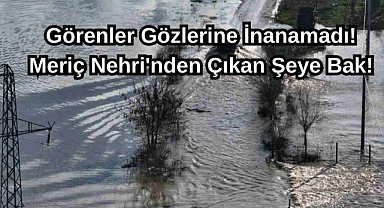 Görenler Gözlerine İnanamad!: Meriç Nehri'nden Çıkan Şeye Bak!