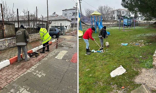 Kavaklı'da Hem Güvenlik Hem Temizlik Mesaisi