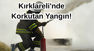 Kırklareli'nde Korkutan Yangın!