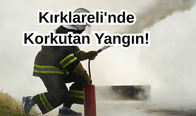Kırklareli'nde Korkutan Yangın!
