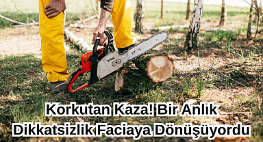 Korkutan Kaza! Bir Anlık Dikkatsizlik Faciaya Dönüşüyordu
