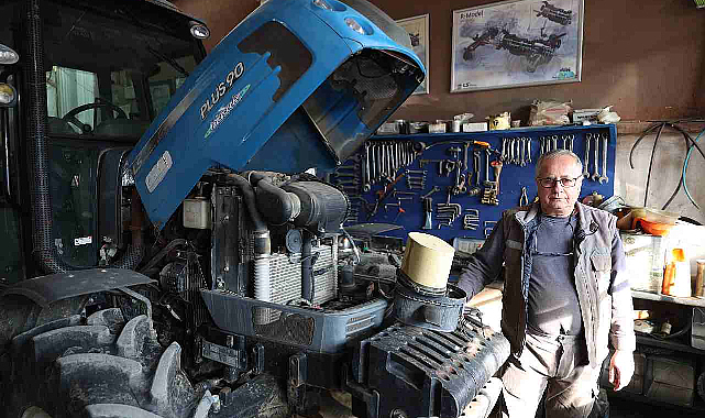 Traktör Ustası Arda, Meslekte Yarım Asrı Geride Bıraktı
