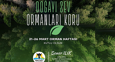 Kırklareli TSO’dan Orman Haftası’nda Anlamlı Mesaj