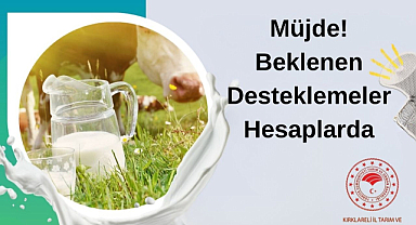 Müjde! Beklenen Desteklemeler Hesaplarda...