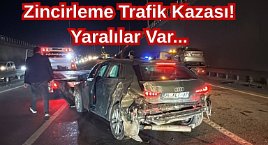 Zincirleme Trafik Kazası! Yaralılar Var...