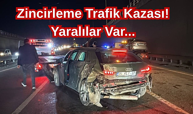 Zincirleme Trafik Kazası! Yaralılar Var...