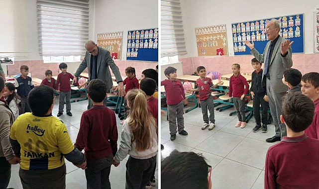İlçe Milli Eğitim Müdürü Akdemir Okulları Tek Tek Gezdi Öğrencilerle Buluştu