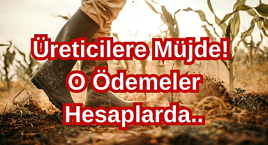 Üreticilere Müjde! O Ödemeler Hesaplarda..