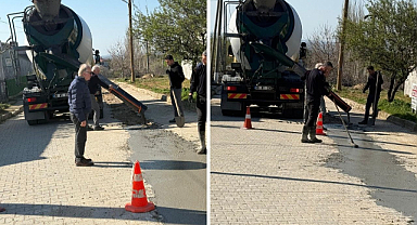 Üsküp'te Yol Bakım Mesaisi Başladı