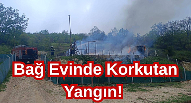 Bağ Evinde Korkutan Yangın! 