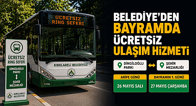 Belediye'den Bayramda Ücretsiz Ulaşım Hizmeti