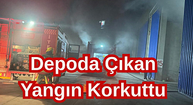 Depoda Çıkan Yangın Korkuttu