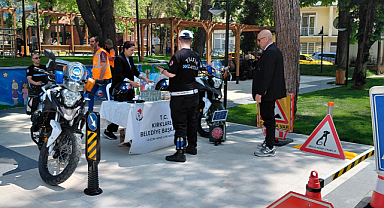 Dingiloğlu Parkı'nda Trafik Bilinci İçin Ortak Etkinlik