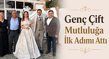Genç Çift Mutluluğa İlk Adımı Attı