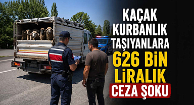 Kaçak Kurbanlık Taşıyanlara 626 Bin Liralık Ceza Şoku