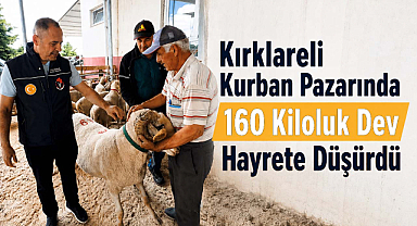Kırklareli Kurban Pazarında 160 Kiloluk Dev Hayrete Düşürdü