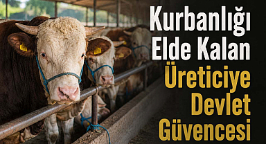Kurbanlığı Elde Kalan Üreticiye Devlet Güvencesi