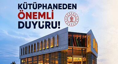 Kütüphaneden Önemli Duyuru!