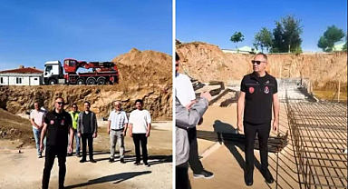 Başkan Bulut 10 Bin Tonluk Su Deposu İnşaatını Yerinde İnceledi 