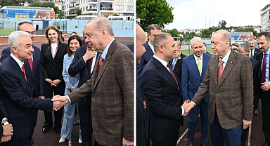 Kırklareli Protokolü Cumhurbaşkanı Erdoğan'ı Edirne'de Karşıladı