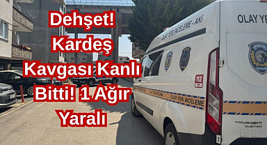 Dehşet! Kardeş Kavgası Kanlı Bitti! 1 Ağır Yaralı