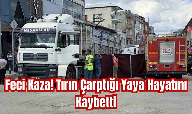 Feci Kaza! Tırın Çarptığı Yaya Hayatını Kaybetti