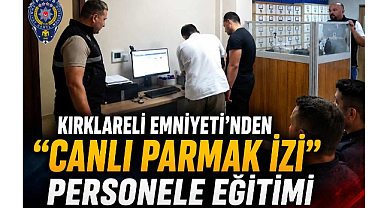 Kırklareli Emniyeti'nden Personele 