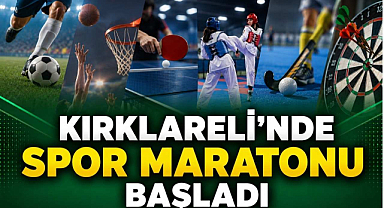 Kırklareli’nde Spor Maratonu Başladı