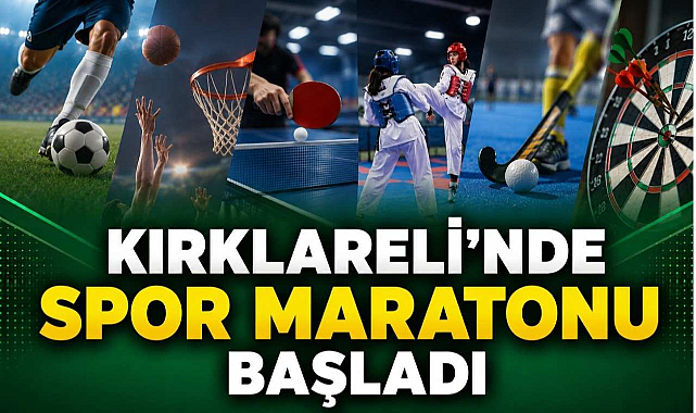 Kırklareli’nde Spor Maratonu Başladı
