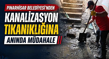 Pınarhisar Belediyesi'nden Kanalizasyon Tıkanıklığına Anında Müdahale