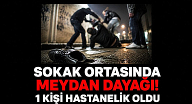 Sokak Ortasında Meydan Dayağı! 1 Kişi Hastanelik Oldu