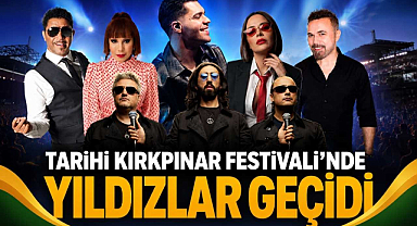 Tarihi Kırkpınar Festivali'nde Yıldızlar Geçidi