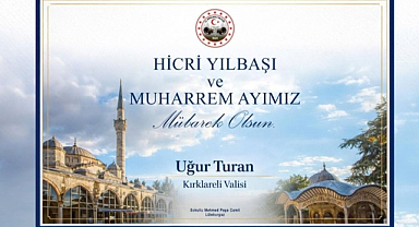 Vali Turan: “Hicri Yılbaşımız ve Muharrem Ayımız Mübarek Olsun”