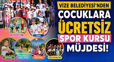 Vize Belediyesi'nden Çocuklara Ücretsiz Spor Kursu Müjdesi 
