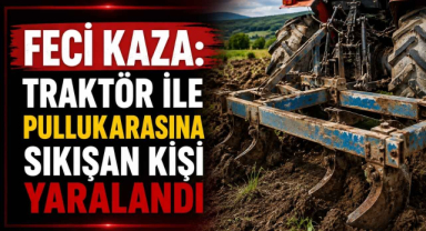 Başlık: Feci Kaza: Traktör ile Pulluk Arasına Sıkışan Kişi Yaralandı