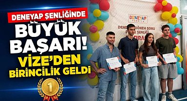 Deneyap Şenliğinde Büyük Başarı! Vize'den Birincilik Geldi