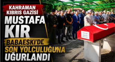 Kahraman Kıbrıs Gazisi Mustafa Kır Babaeski’de Son Yolculuğuna Uğurlandı