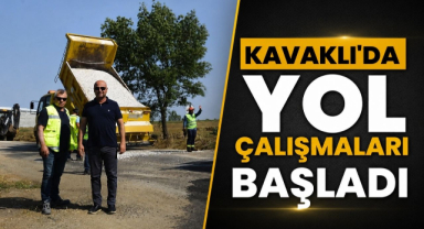 Kavaklı'da Yol Çalışmaları Başladı